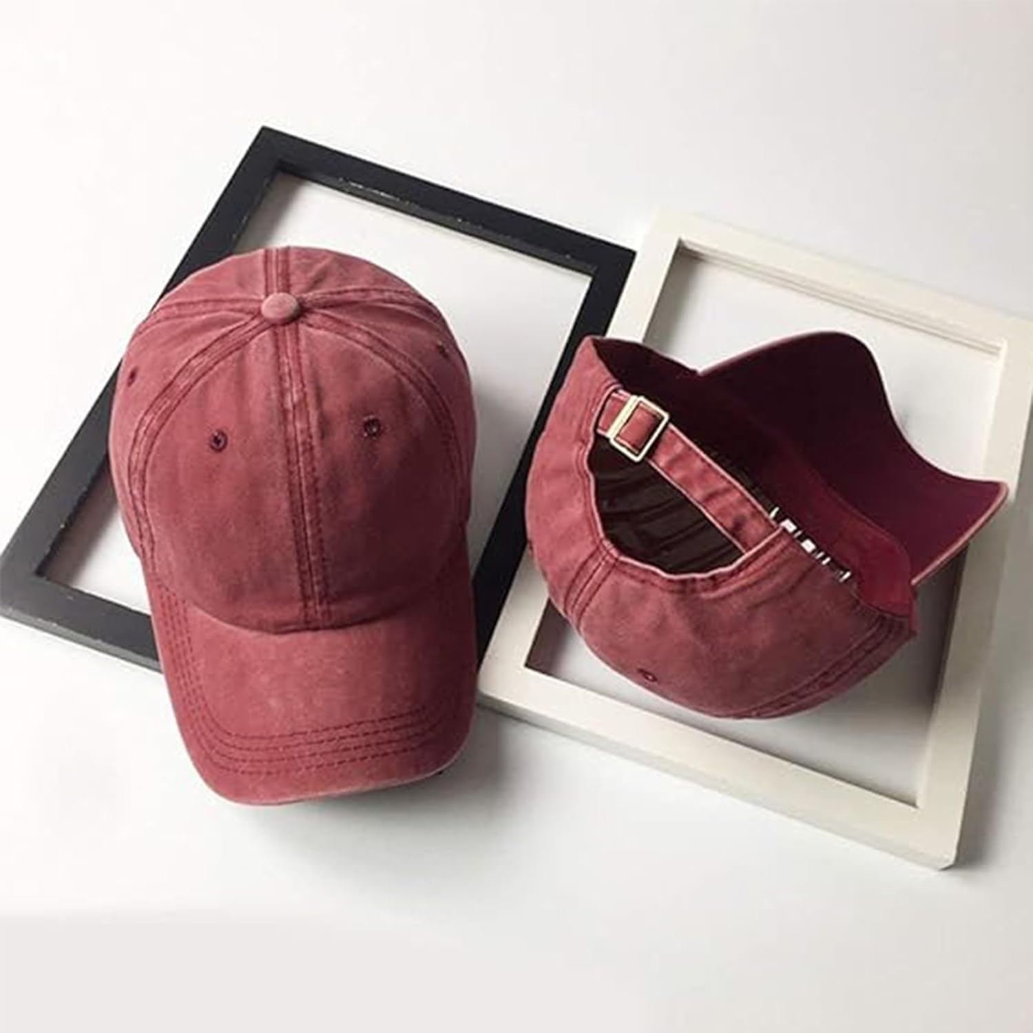 4 Pack Kid's Distressed Baseball Cap Washed Cotton Hat for Boys Girls